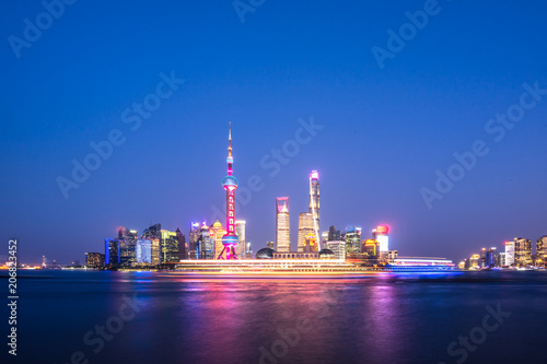 panoramic city skyline in china
