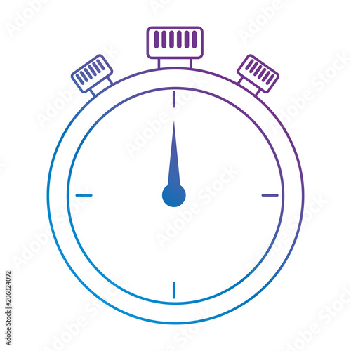 chronometer time clock isolated icon vector illustration design