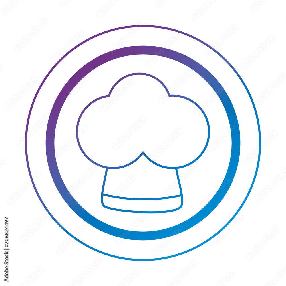 button with chef hat vector illustration design button with chef hat vector illustration design