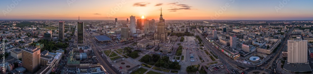Warszawa z lotu ptaka