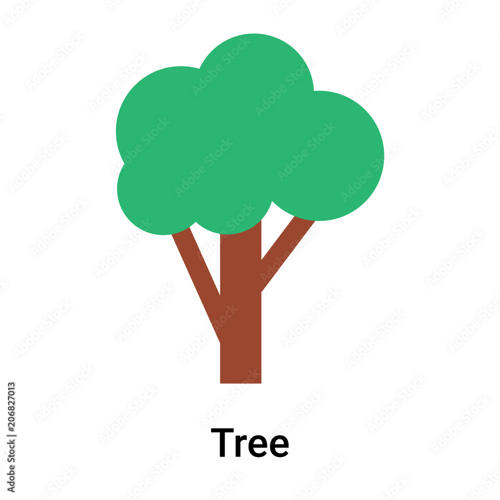 Tree icon vector sign and symbol isolated on white background Tree icon vector sign and symbol isolated on white background