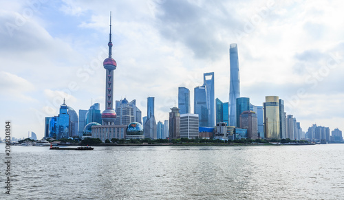 Shanghai,China city skyline on the Huangpu River