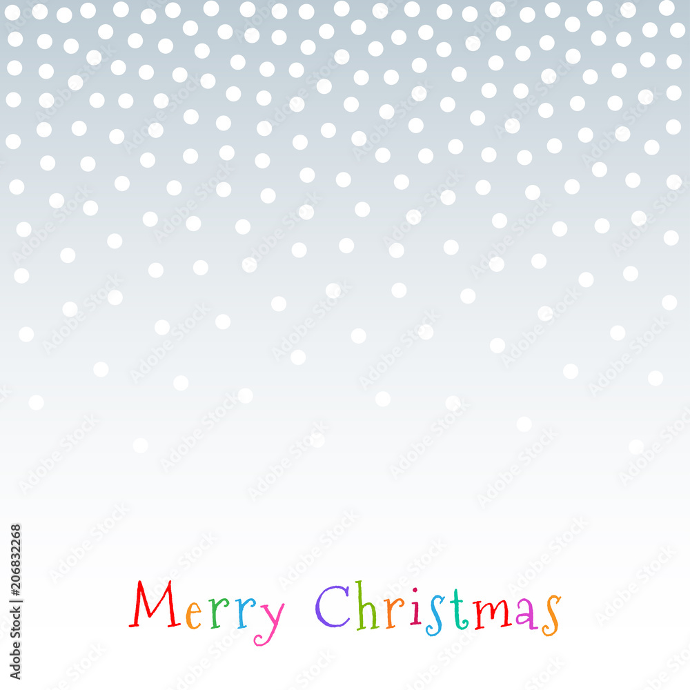 Fototapeta premium Christmas. New Year 2019 Gradient Snow Fake Dots Background. Vector illustration