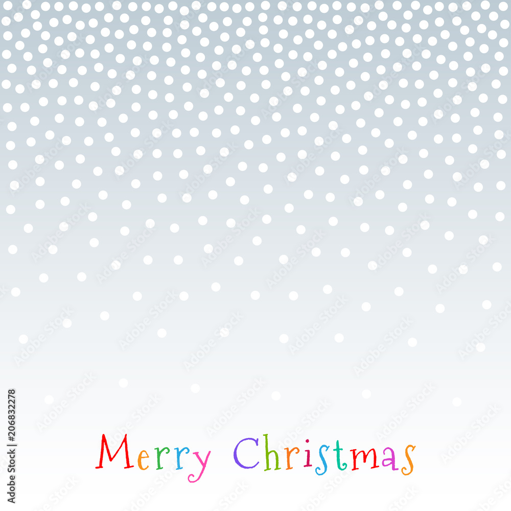 Fototapeta premium Christmas. New Year 2019 Gradient Snow Fake Dots Background. Vector illustration