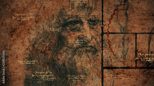 Code Da Vinci, Portrait and Clever Quotes