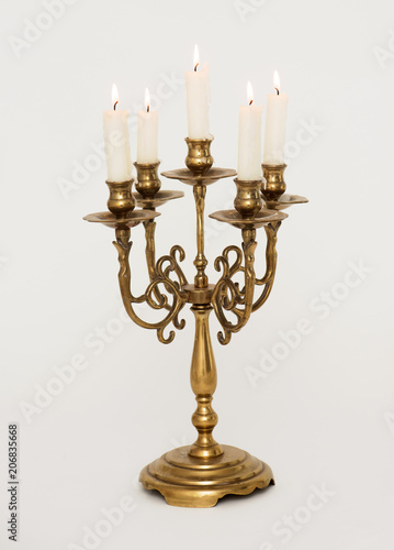 Candle holder isolated on a white background