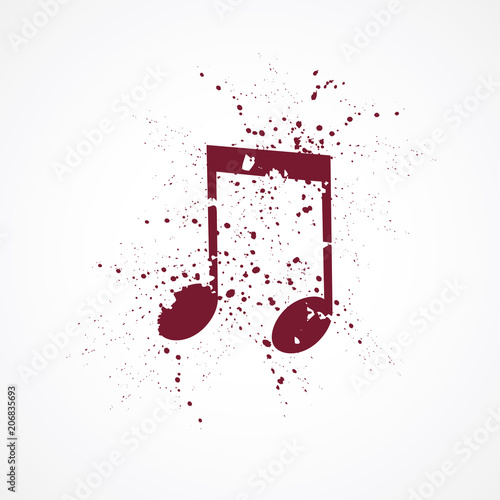 Musique-tâches rouges