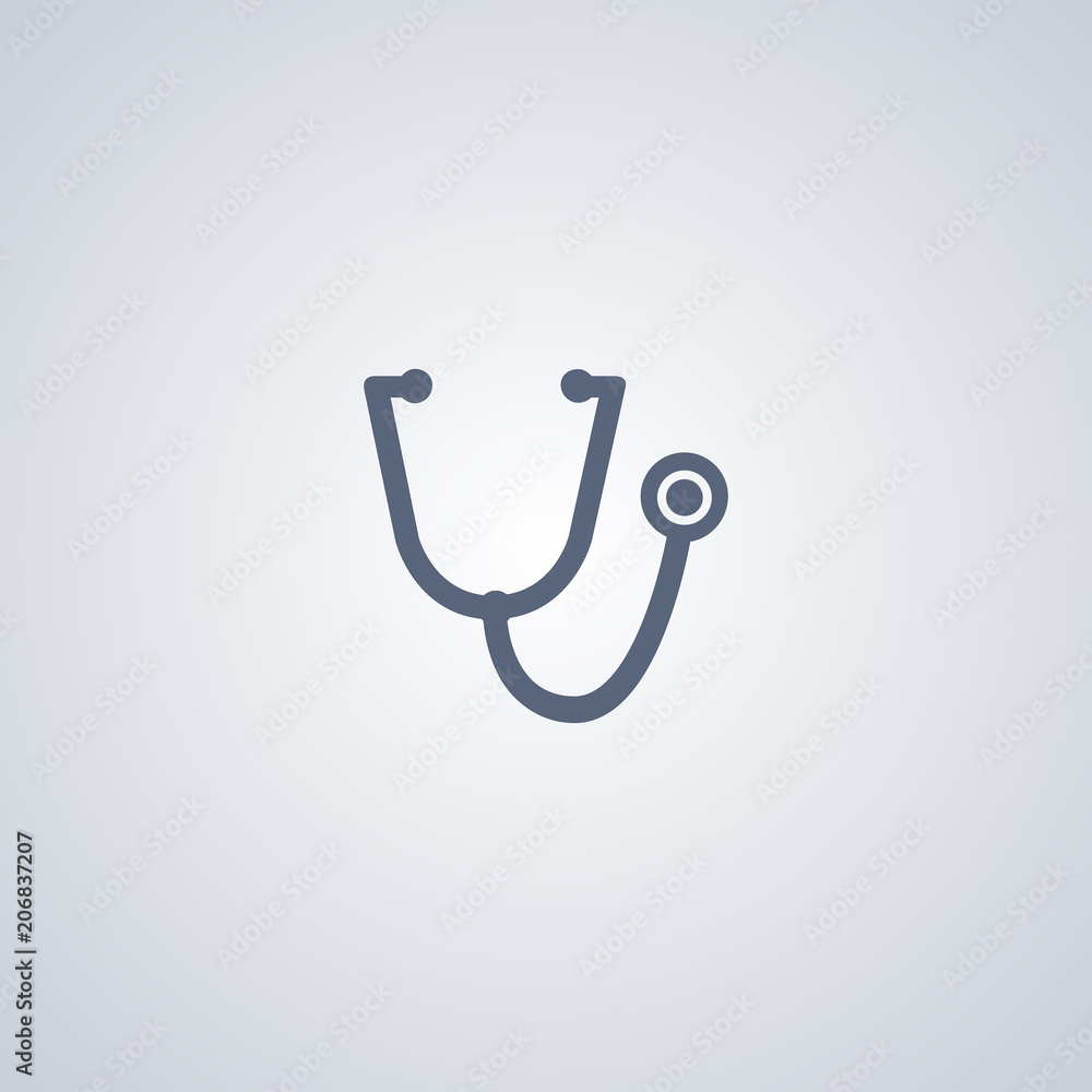 Therapeutic icon, stethoscope icon Therapeutic icon, stethoscope icon