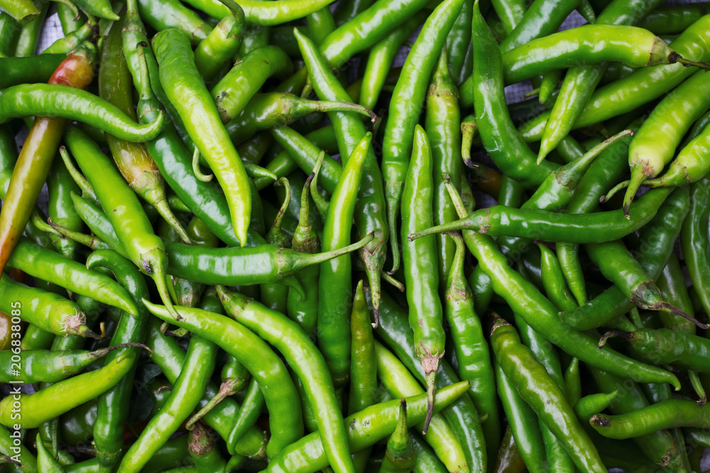 green chilli from above for background green chilli from above for background