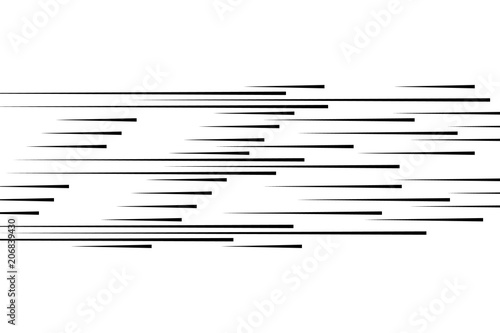 Isolated speed lines. The effect of movement to your design. Black lines on a transparent background.The flying particles.vector illustration.The movement forward