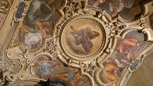 Affresco cristiano in chiesa 