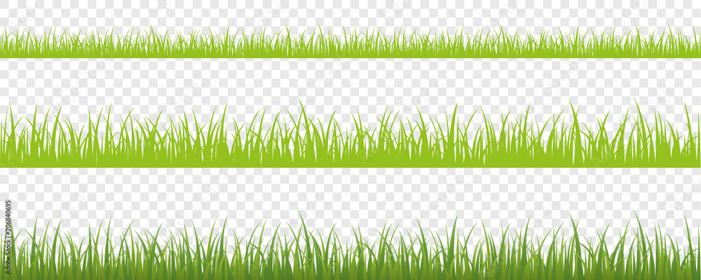 Obraz premium zestaw tło zielone łąki 3