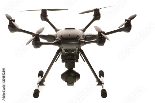 Studio isolated photo of heksacopter drone © Samo Trebizan