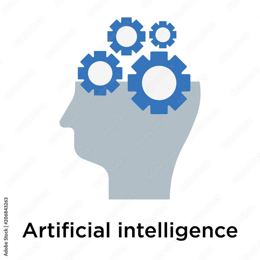 Artificial intelligence icon vector sign and symbol isolated on white background Artificial intelligence icon vector sign and symbol isolated on white background