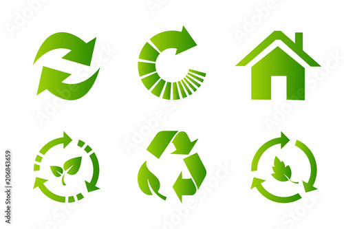 Recycling icon photo
