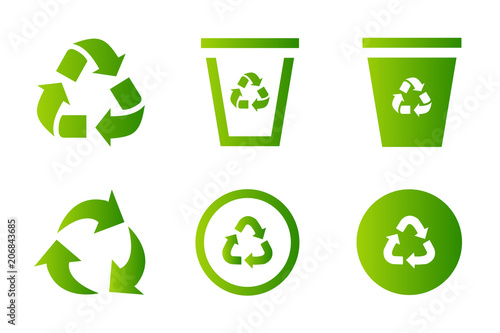 Recycling icon photo