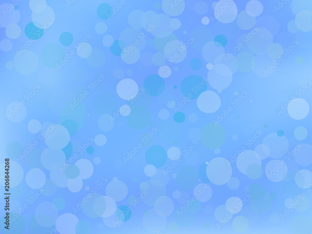 Blue gradient background with bokeh effect. Abstract blurred pattern. Light background Vector illustration Blue gradient background with bokeh effect. Abstract blurred pattern. Light background Vector illustration