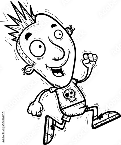 Cartoon Punk Running
