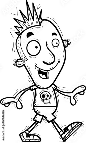 Cartoon Punk Walking