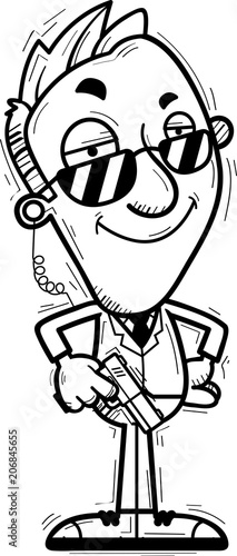 Confident Cartoon Agent