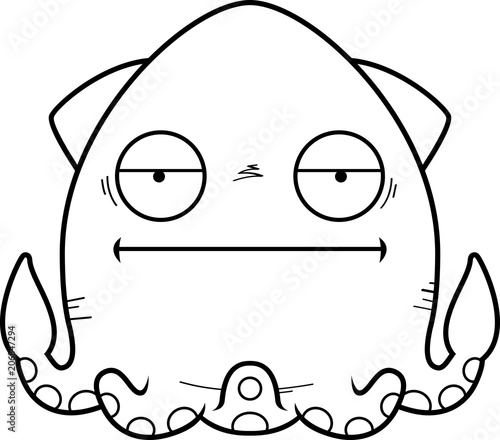 Bored Cartoon Squid