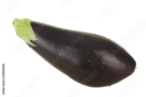 eggplant vegetable isoalated on white background photo