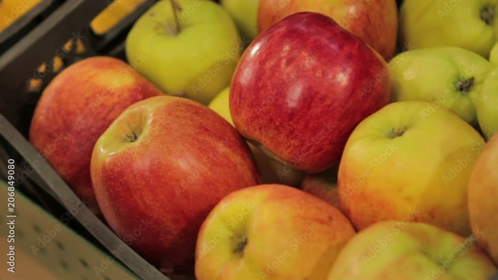 Fresh fruit and produce on display in market. Fresh fruit and produce on display in market.