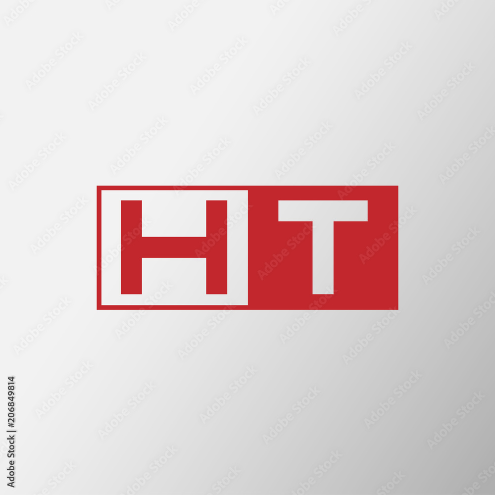 Initial Letter HT Logo Design Initial Letter HT Logo Design