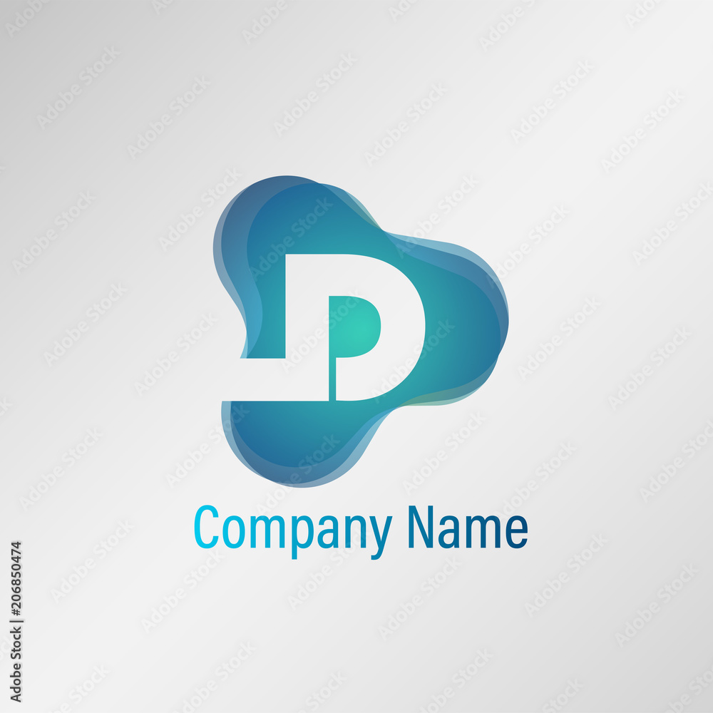 Obraz premium Letter D Logo Template Vector Design