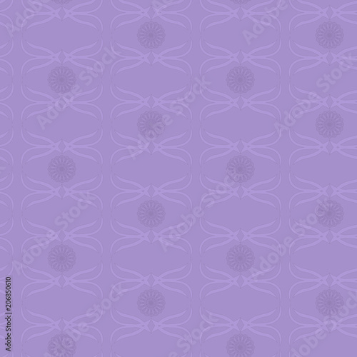 Luxury original violet seamless vector pattern. Oriental style
