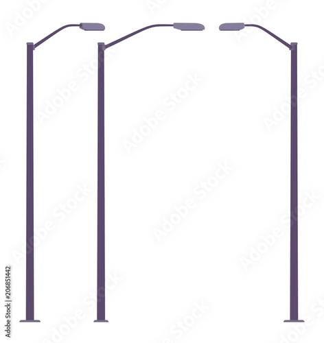 Black street lamp set