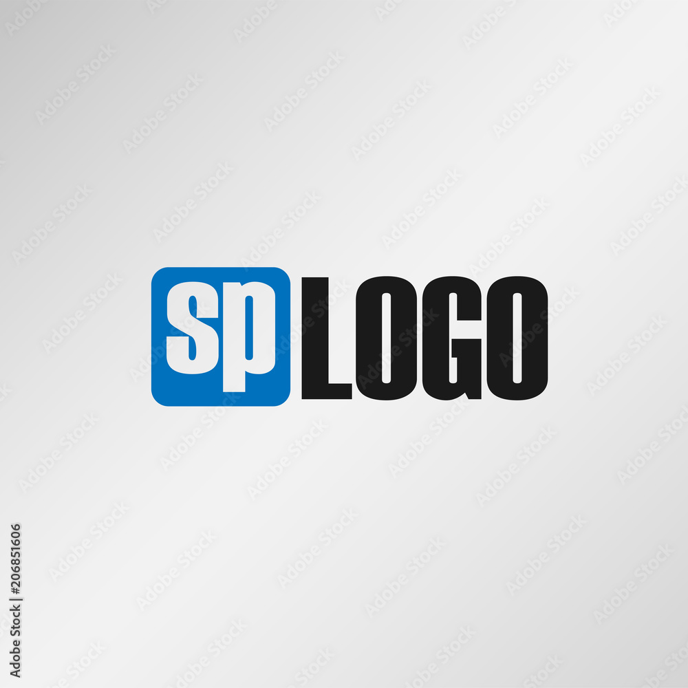 Initial Letter SP Logo Template Vector Design Initial Letter SP Logo Template Vector Design