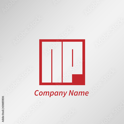 Initial Letter NP Logo Template Vector Design