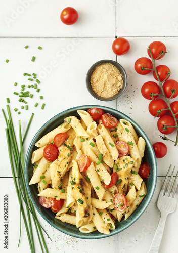 Penne poulet gingembre photo