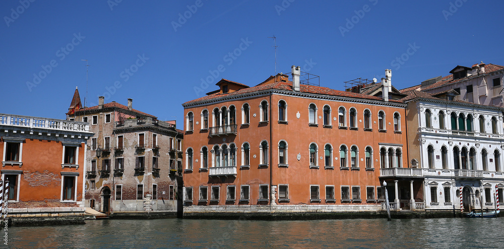 Palaces on the grand canal, Venice, Italy
