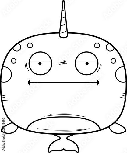 Bored Cartoon Narwhal