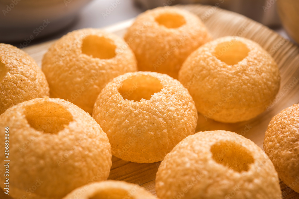 Pani Puri OR Golgappa is a popular Indian Chat menu, selective focus Pani Puri OR Golgappa is a popular Indian Chat menu, selective focus