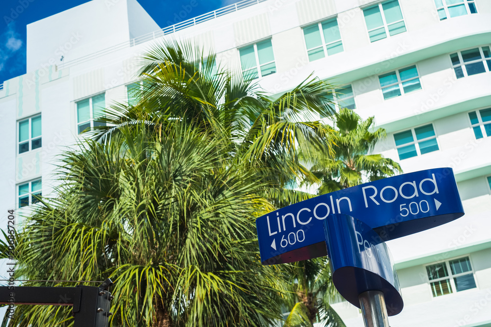 Naklejka premium Miami Beach