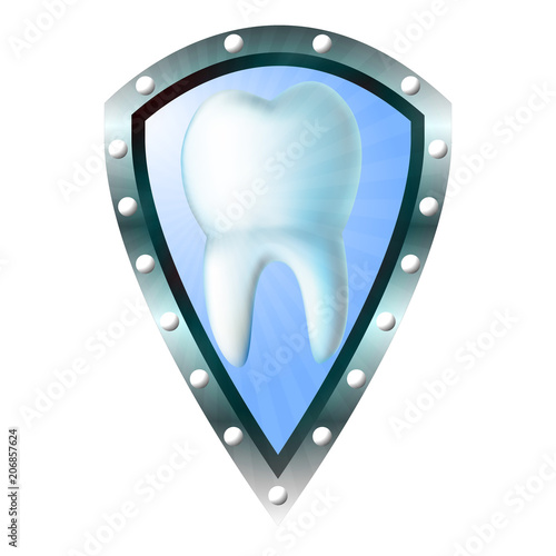 shield with tooth
