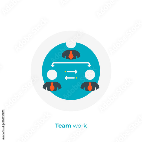 Finance hierarchy flat art icon, business management vector art, cartoon digital remote team illustration