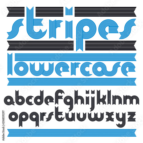 Set of cool vector lowercas...