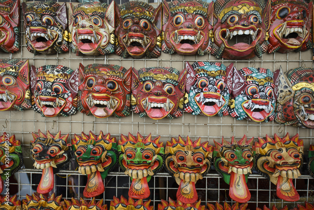 Obraz premium Thai art is a mask at Wat Pho