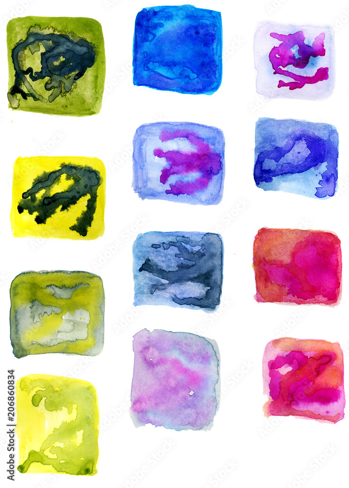 Watercolor splotches art Watercolor splotches art