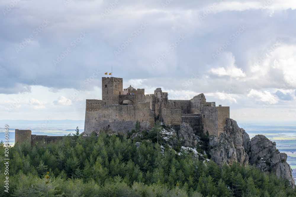 Castillo de  Loarre en la provincia de Huesca 