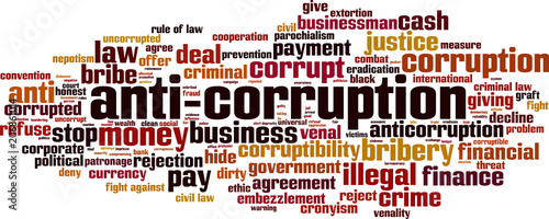 Anti-corruption word cloud