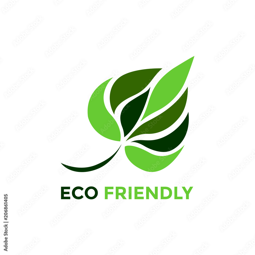leaf tree flower eco friendly logo icon symbol vector design illustration leaf tree flower eco friendly logo icon symbol vector design illustration