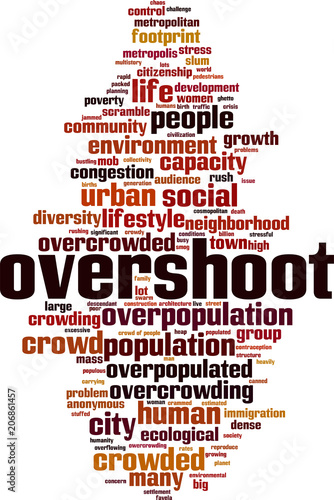 Overshoot word cloud