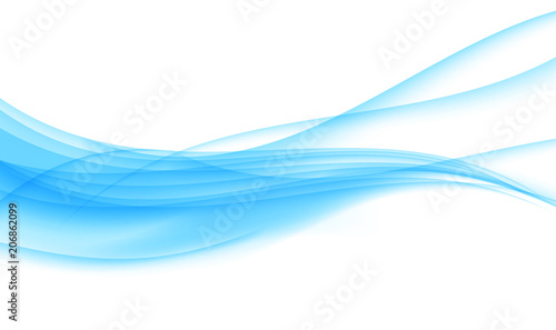 Abstract Colored Wave on Background. Vector Illustration