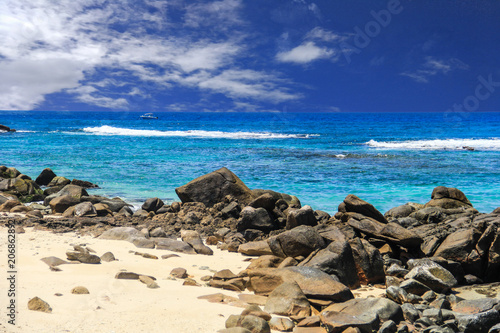 Seychelles Cousin Island beach