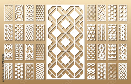 Laser cut vector panels